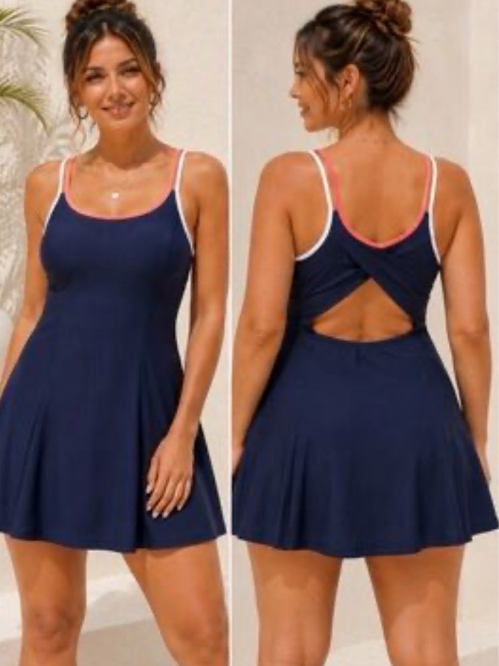 Sincerely Jules Navy Active Tank Top with Matching Shorts